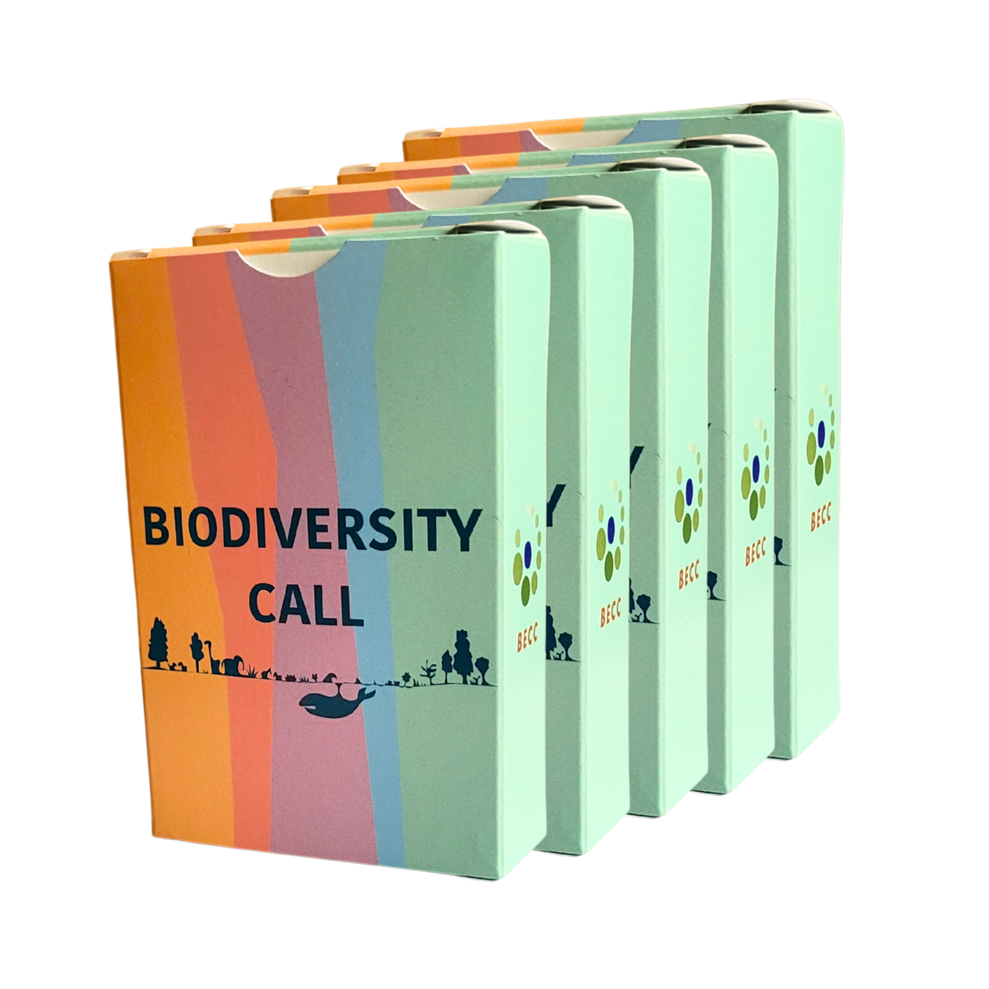 Biodiversity Call - card game about endangered species, kit with 5 games for teaching and education