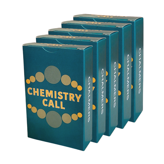 Teaching kit with the card game Chemistry Call for classroom use and chemistry education