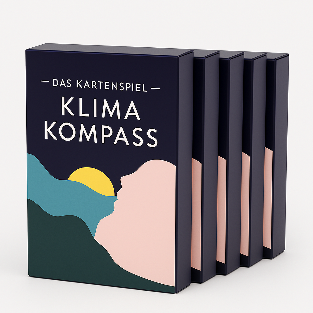 Kartenspiel Klimakompass Lehrkräfte-Set, Schulkit – 5 Spiele für den Unterricht, Klassenzimmer-Set, Klima Nachhaltigkeit