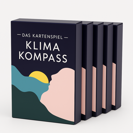 Kartenspiel Klimakompass Lehrkräfte-Set, Schulkit – 5 Spiele für den Unterricht, Klassenzimmer-Set, Klima Nachhaltigkeit