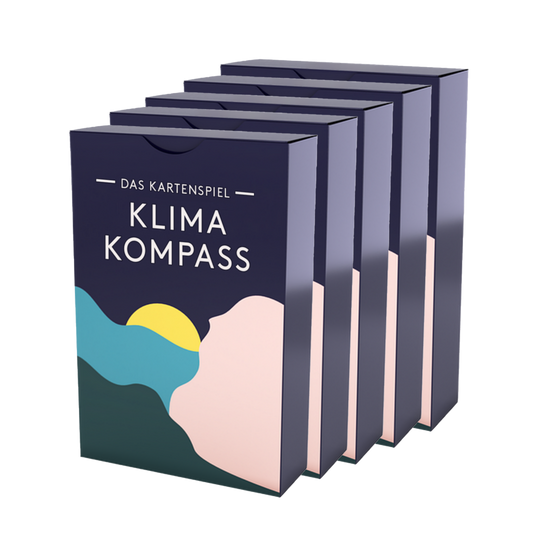 Kartenspiel Klimakompass Lehrkräfte-Set, Schulkit – 5 Spiele für den Unterricht, Klassenzimmer-Set, Klima Nachhaltigkeit